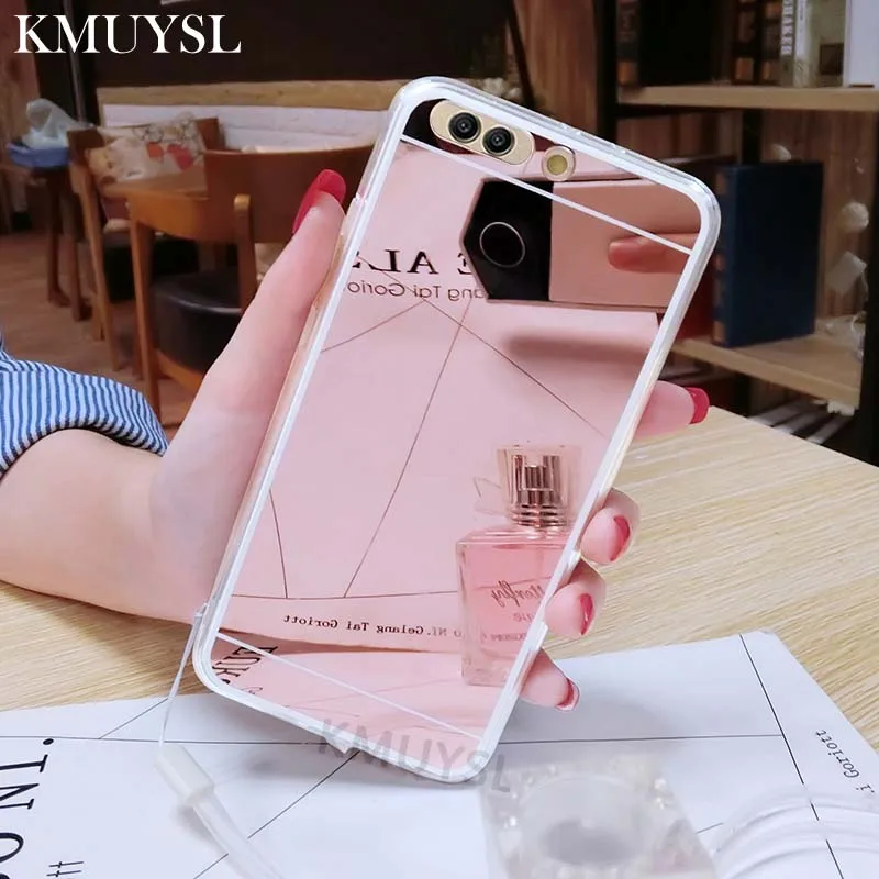 

Luxury Mirror Case For Huawei P Smart P8 P9 P10 P20 Lite Honor 7A 7C Pro 8 9 10 Mate 20 Lite Nova 3 3i Y5 Y6 Y9 Back Cover Coque