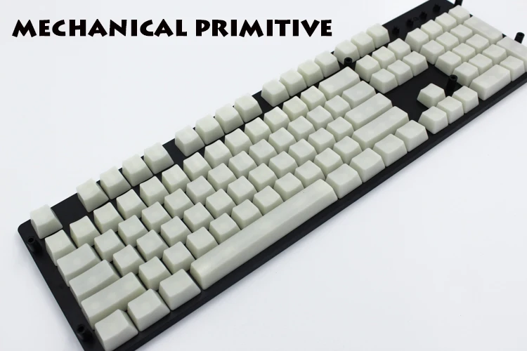 104 Keys Beige keycap Transparent ABS Blank Keycaps Keycaps For OEM