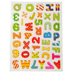 Красочные Магнитные деревянные буквы цифры стикер DIY Украшение на холодильник детские развивающие игрушки мультфильм дети