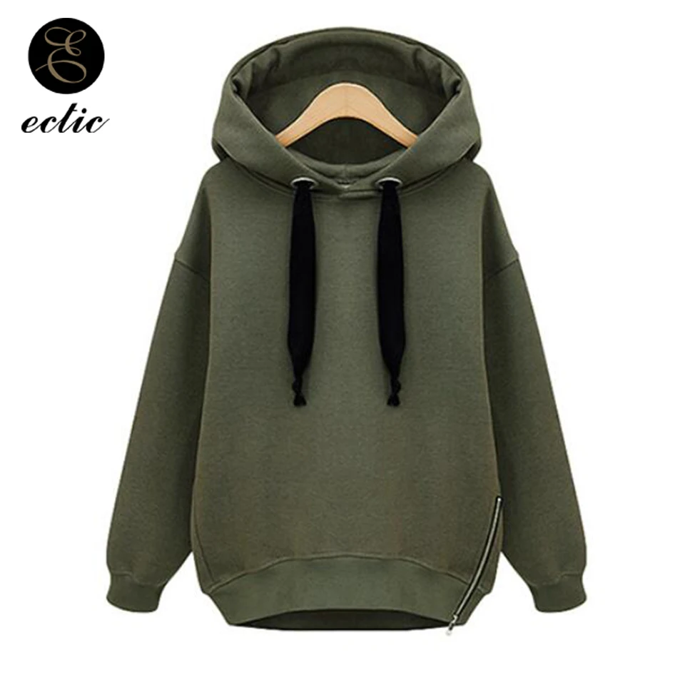 

Sweatshirt Green Bts Side Zipper Hoodie Blackpink Kpop Winter Oversized Hoodie Streetwear Women Long Sleeve Solid Color Hoodies