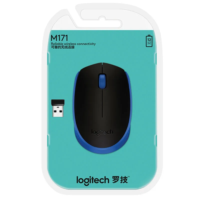 Оригинальная игровая мышь logitech M171, 2,4 ГГц, беспроводная, 1000 dpi, разрешение мощности, нано-приемник для ПК, ноутбуков MAC