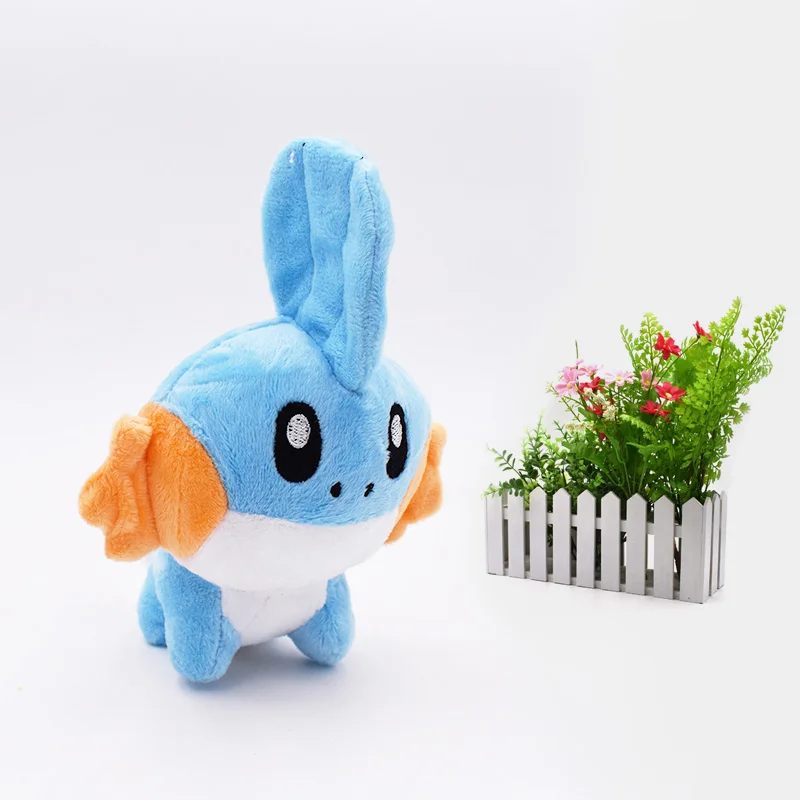 

18 cm Anime Mudkip Peluche Stuffed Plush Cartoon Dolls Hot Christmas Gift Baby Toys For Children