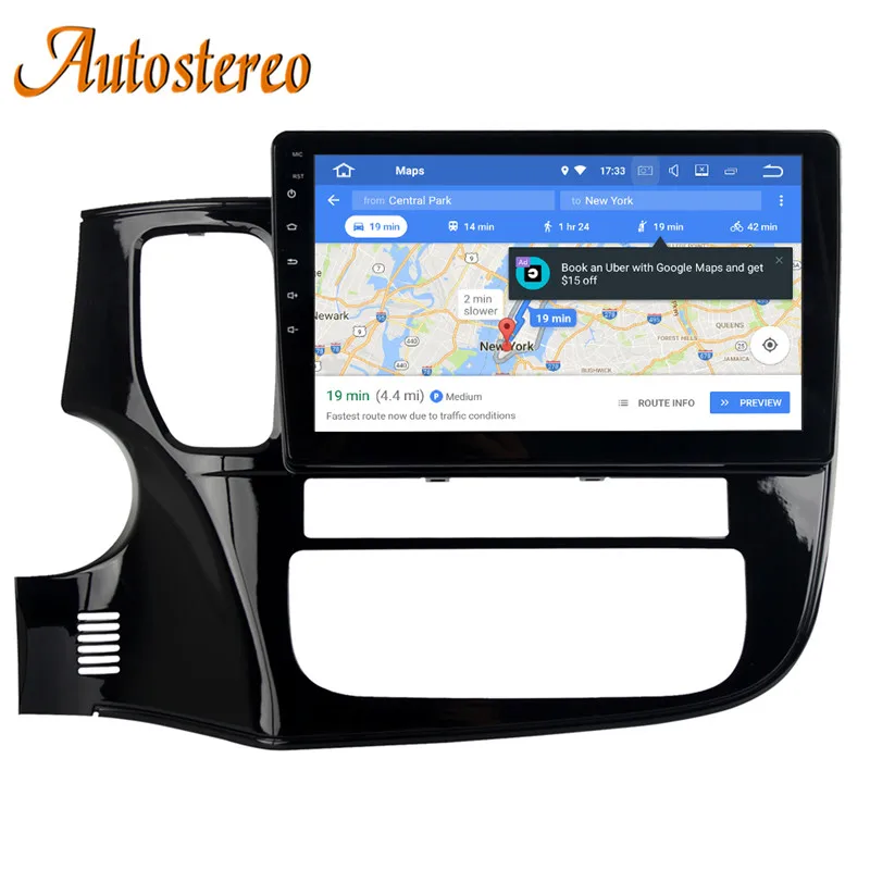 Clearance Autostereo Android 8 Car GPS navigation For Mitsubishi OUTLANDER 2014 2015 2016 2017 Auto multimedia SatNAV no DVD player DSP 4