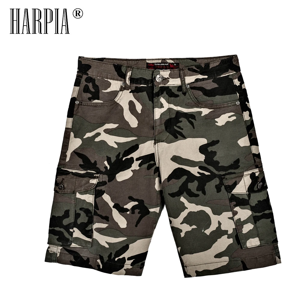 Harpia мужская одежда летние мужские шорты-бермуды мужские армейские военные Карго короткие брюки большого размера мужская одежда камуфляжные свободные брюки