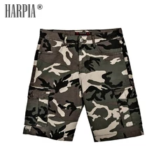 Harpia мужская одежда летние мужские шорты-бермуды мужские армейские военные Карго короткие брюки большого размера мужская одежда камуфляжные свободные брюки