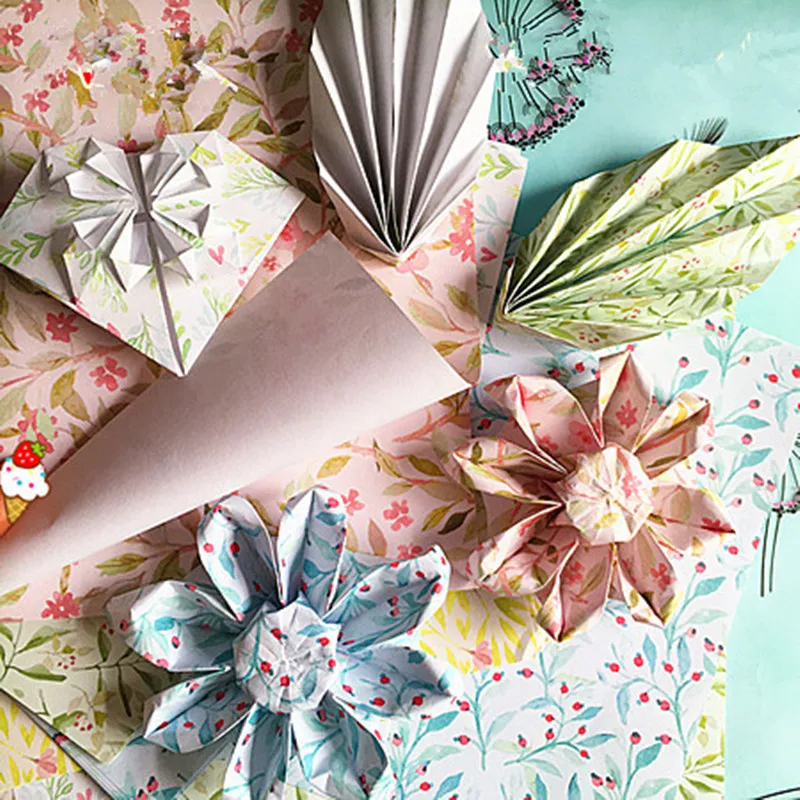 Цветы оригами Бумага для ручной работы журавли оригами головоломка Сделай Сам складные оригами для ручной работы цветная бумага для скрапбукинга креативные подарки