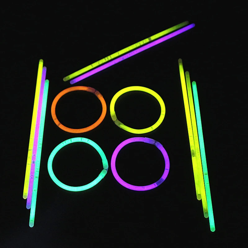 Neon for Wedding Party Bright In Dark Colorful Glow Sticks Party Fluorescence Light Glow Sticks Kids DIY Toy Bracelets Necklaces