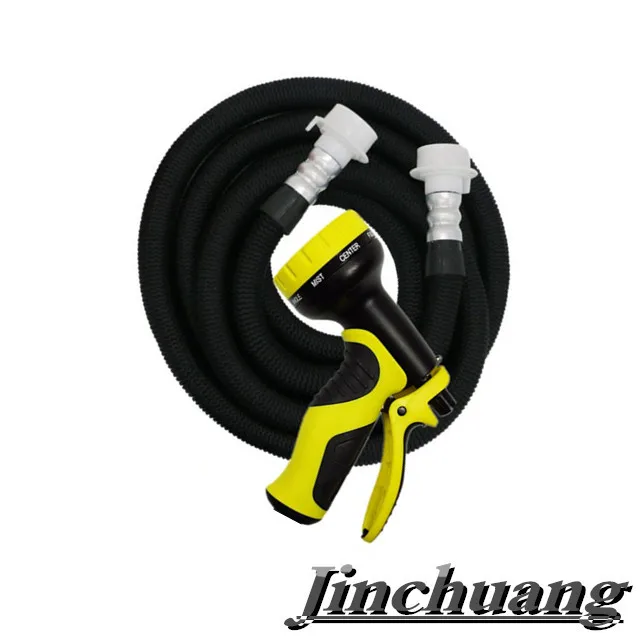  [2019 Upgraded]25 ft-100ft Non-Kink Expandable Garden Hose, 10-Pattern Spray Nozzle Included