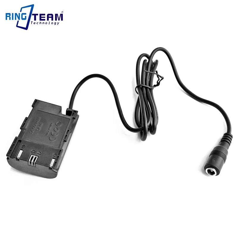 

LP-E6 Dummy Battery DC Coupler ACK-E6 DR-E6 DRE6 Power Connector for Canon EOS 5D Mark II III 5D2 5D3 6D 7D 7D2 60D SLR Camera