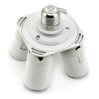 

4 in 1 E27 Socket Splitter Adapter Studio Photo Kit Light Lamp Bulb Base Holder