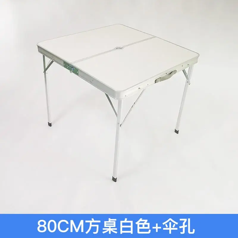 Outdoor Folding Table And Chairs Folding Table Square Small Square Table Picnic Home Mahjong Table Simple - Цвет: style1