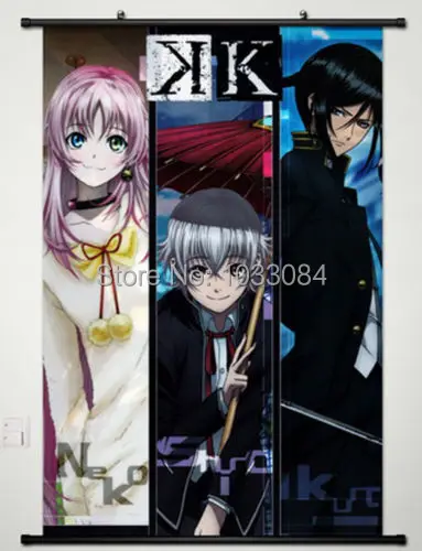 Домашний декор Аниме K Проект стены прокрутки постер Yashiro &amp Kuroh Neko-011 | Дом и сад