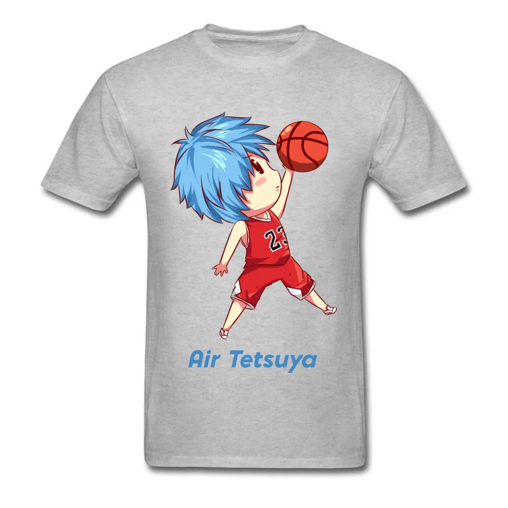 Air Tetsuya 100% Cotton Design T Shirt Hip Hop Short Sleeve Men's T Shirts Design Labor Day T Shirt Round Neck Air Tetsuya grey