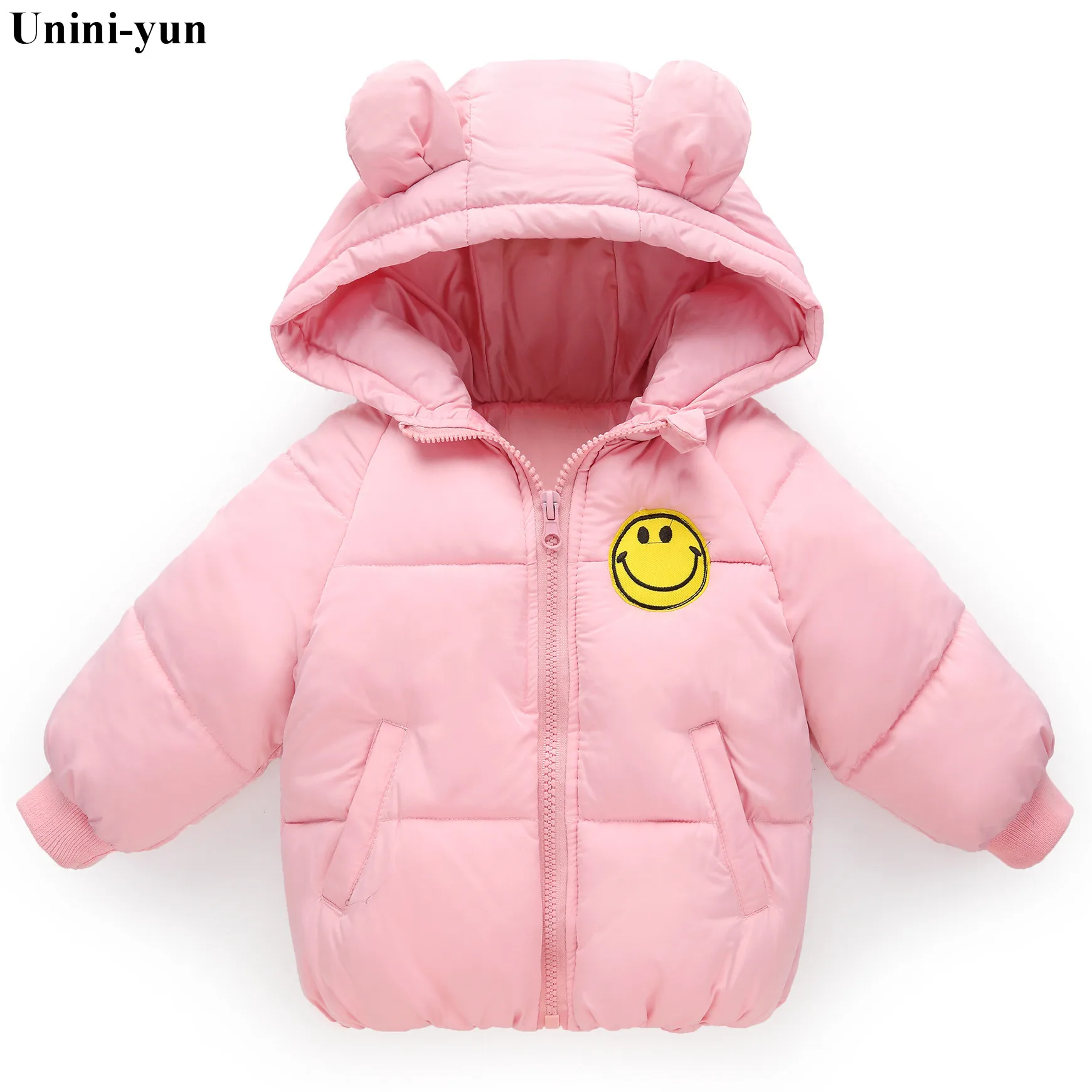 Детские куртки; зимнее пуховое пальто для мальчиков и девочек; коллекция года; зимнее пальто для малышей; детская теплая верхняя одежда; пальто с капюшоном; детская одежда - Цвет: xiao-lian-fen