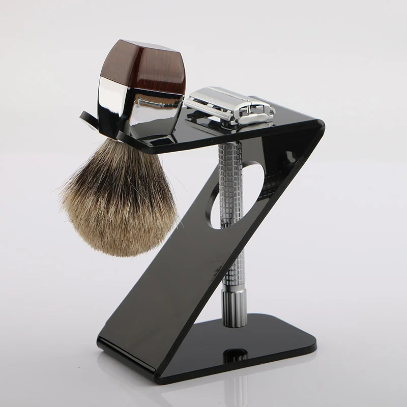 HAWARD RAZOR Men s Razor Stand For Fixing Shaving Brush Double Edge Safety Razor Straight Razor 2