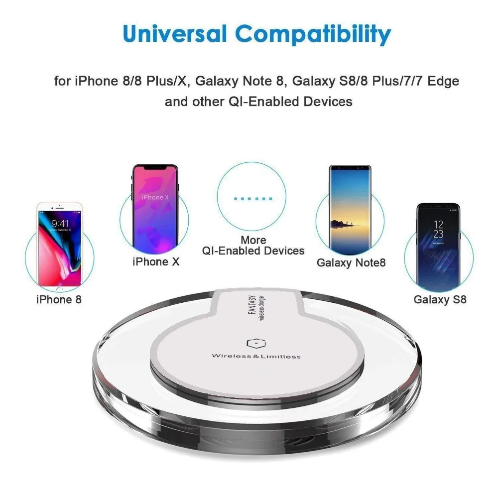 

Micro USB Qi Wireless Charger For P8 P9 P10 p20 pro Lite Mate 7 8 9 10 pro lite Type C Wireless Charging Receiver Pad