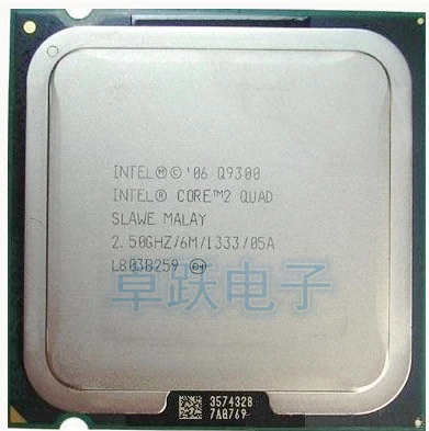 Free shipping Intel Core cpu q9300 processor 775 pins quad-core 6M 2.5GHz scattered pieces tested core processor
