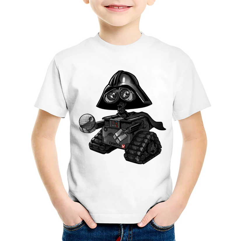 

TEEHEART Boys/girls's Modal T-shirt Darth Vader Wall E Movie 18M-10T Summer Children Casual Clothing Tb012