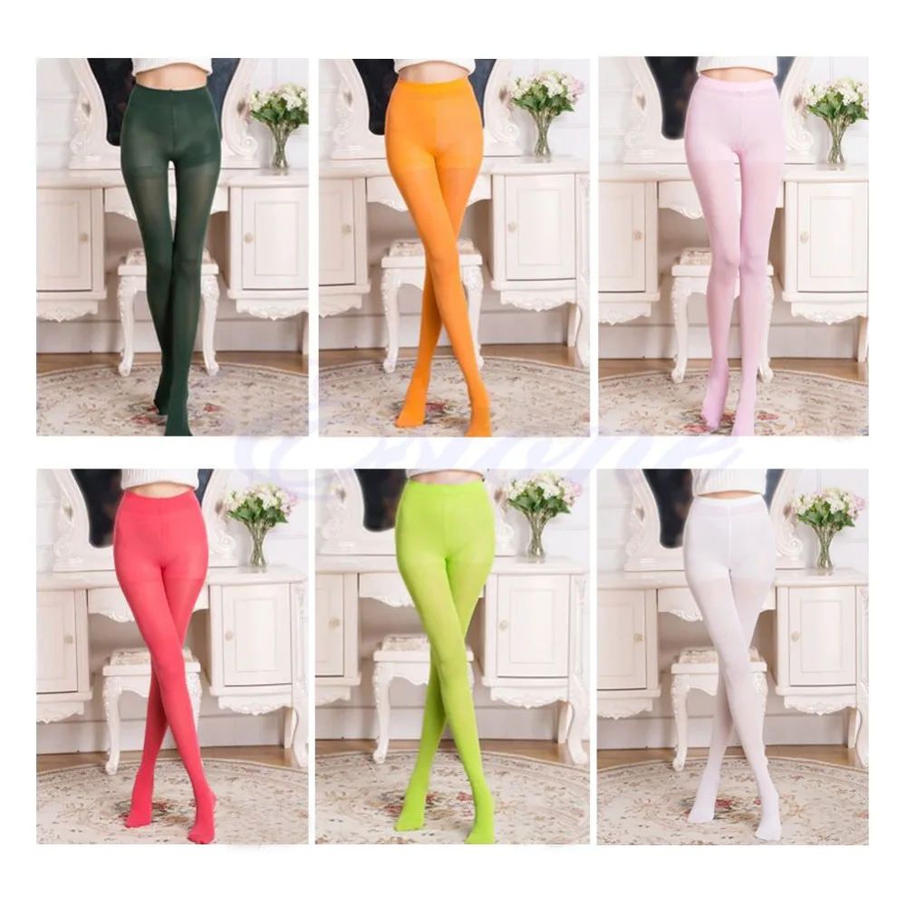 

Fashion Opaque Footed Tights 100D Slim Elastic Sexy Women's Pantyhose Stocking
