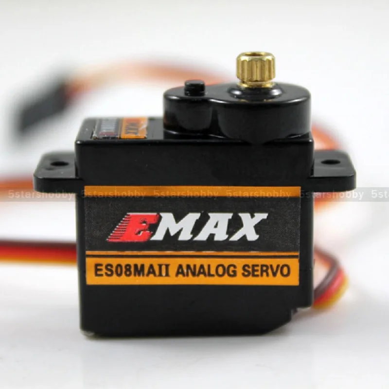 10 шт. EMAX ES08MA II 12g/2,0 кг мини металлический сервопривод для 450 RC вертолета
