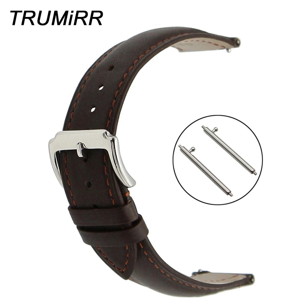 

Quick Release Genuine Leather Watchband for Citizen Watch Band Wrist Strap Steel Buckle Bracelet Black Brown 18mm 20mm 22mm