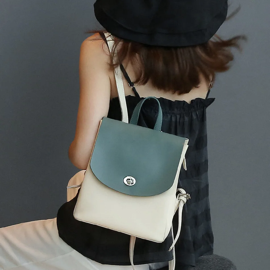 

2019 Mini Backpack Women Cow Leather Shoulder BagGirls Kids Multi-Function Pack Female Ladies Phone Pouch Pack Mini Backpacks