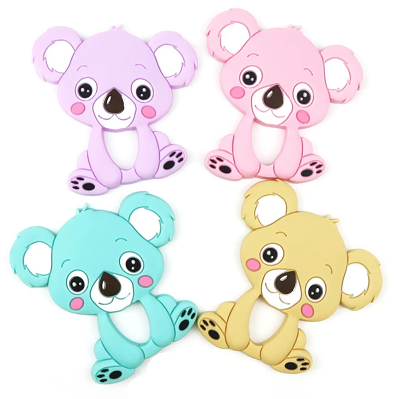Силиконовый Прорезыватель для зубов Koala 1 шт. детский бусы самостоятельного
