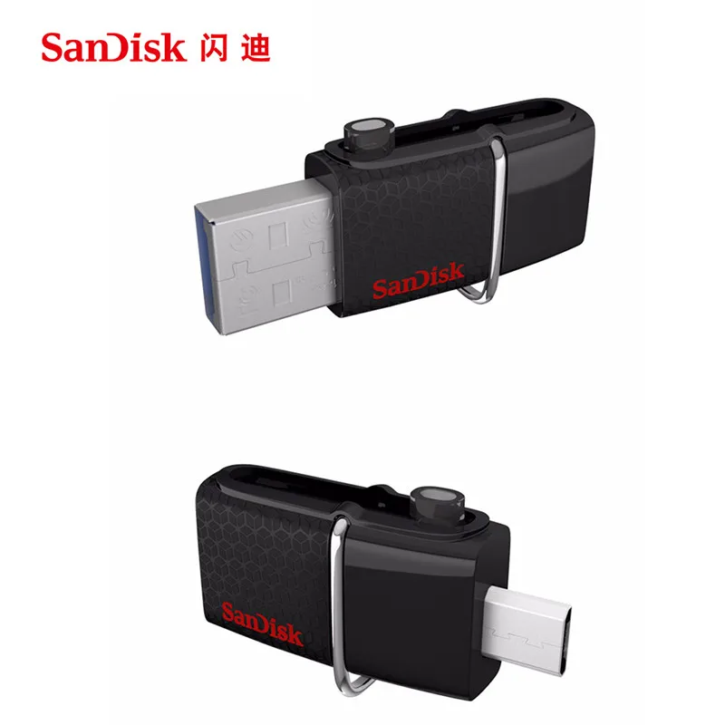 SanDisk USB флэш накопитель 128 Гб 64 ГБ 32 16 8 256 флеш флешки 3.0USB Флешка U диск с MicroUSB|USB