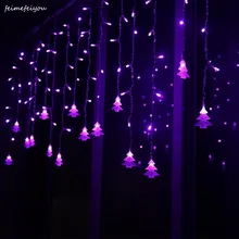 Feimefeiyou садовое уличное украшение 3,5 м 96 светодиодов 5 м 216 занавеска со светодиодами сосулька светодиодные фонари год сад День рождения Свадьба