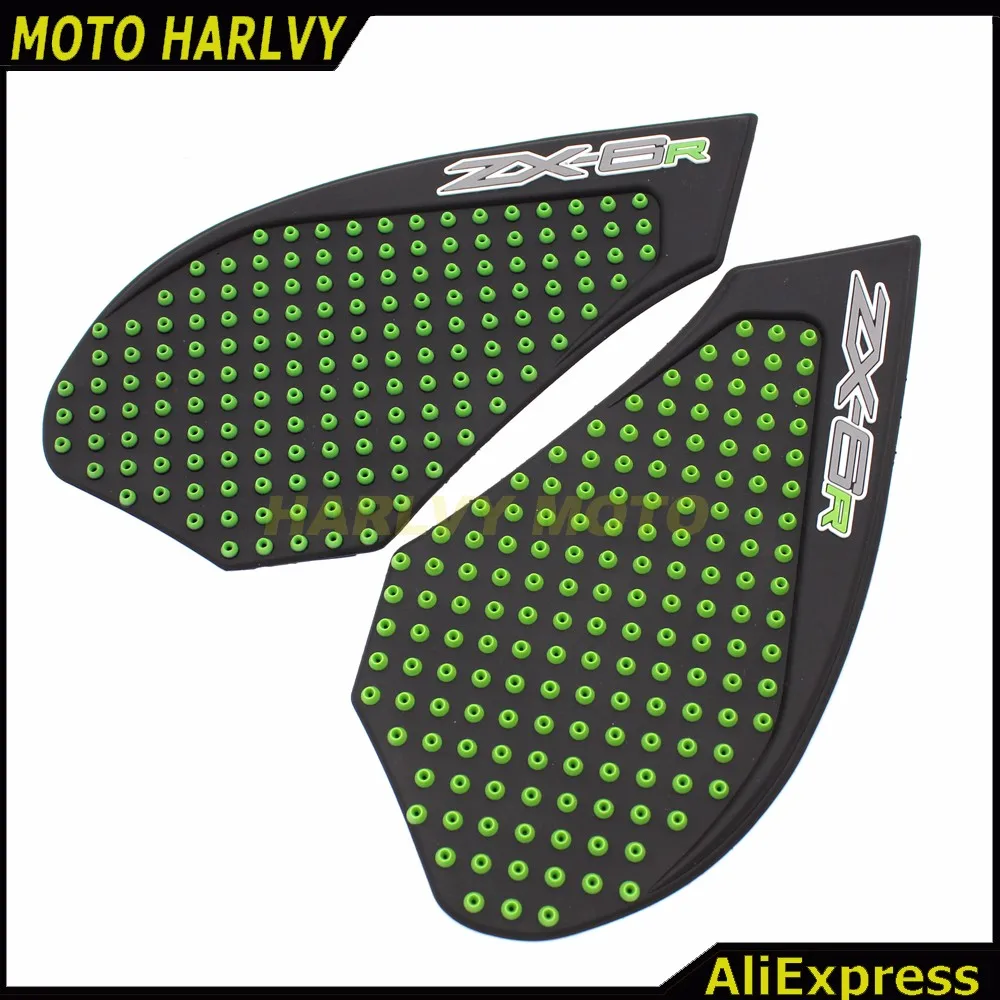 Для Kawasaki ZX6R 07 08 бак мотоцикла Pad Protector Стикеры наклейка газа Колено Ручка Танк Тяговые Pad Сторона