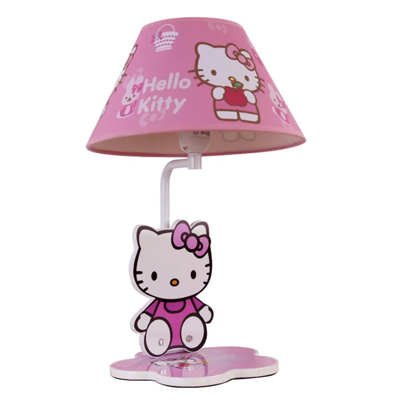 Hello Kitty Table Lamp Children Room Bedside Desk Lights Eye Protection