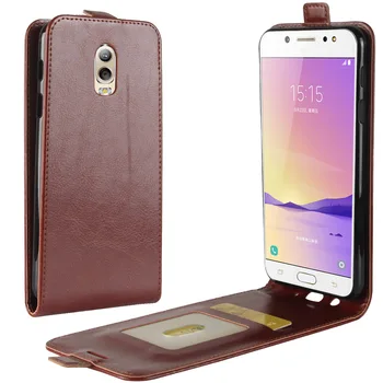 

30pcs/lot R64 Flip Leather PU+TPU Cover Stand Case with card slot For Samsung Galaxy J7 Plus J7310
