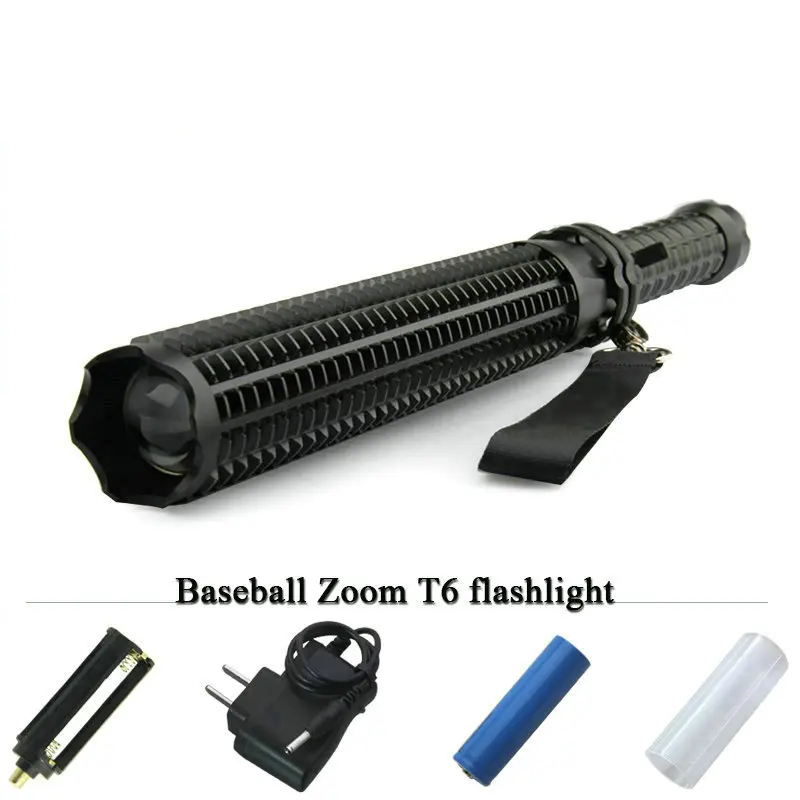 

powerful led hunting flashlight telescopic baton flash light xml t6 lanterna tatica self defense torch 18650 waterproof lamp