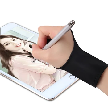 

Tablet Screen Touch Gloves Capacitive pen touch screen non-slip touch two finger anti-fouling stylus tablet painting Android app