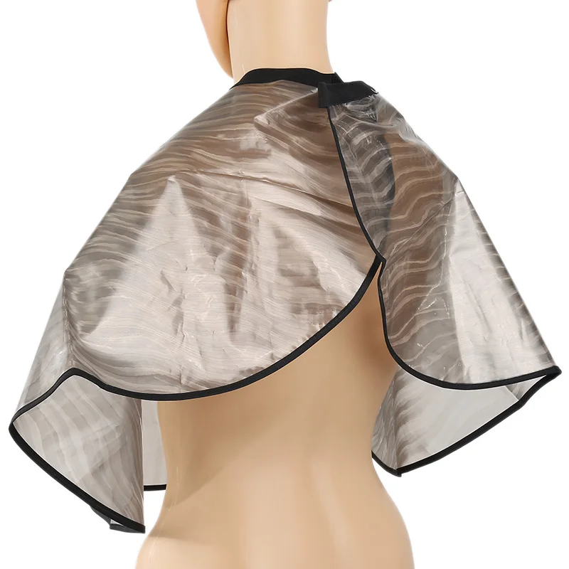 Hot 1pc Transparent PVC Hairdressing Aprons Portable for Hair Salon Waterproof Non-stick Anti-static Apron