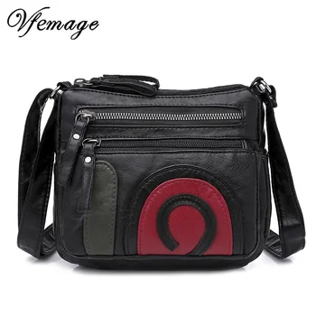 

Vfemage High Quality Bags Designer New Arrival Women Leather Handbags Messenger Bags New Fashion Crossbody Bags for Women 2018