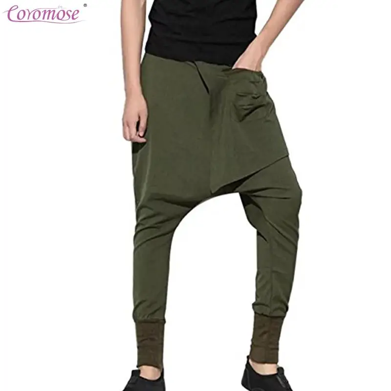 Coromose Men's Salwell Sweat Wide Pants Gaucho Pants Skajo Pants Dance
