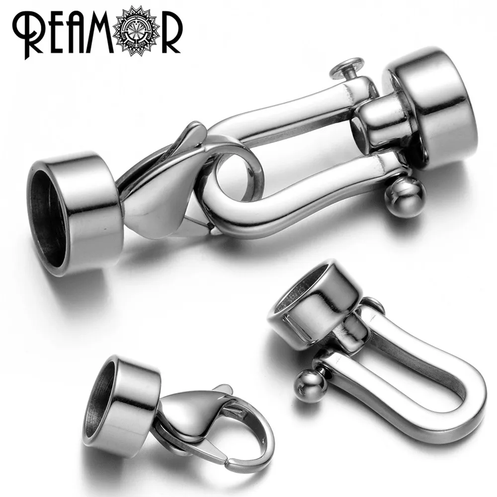 Зеркальная застежка карабин REAMOR 8 мм 316L из нержавеющей стали|diy findings|lobster claspstainless