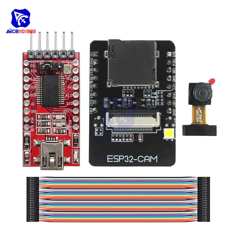 ESP32 CAM S WI FI плата Bluetooth OV2640 2MP Беспроводной Камера модуль TF карты слот расширения