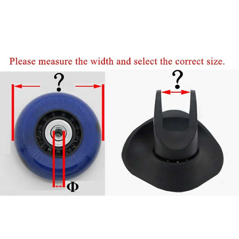 Replacement Luggage Wheels Axles Deluxe 