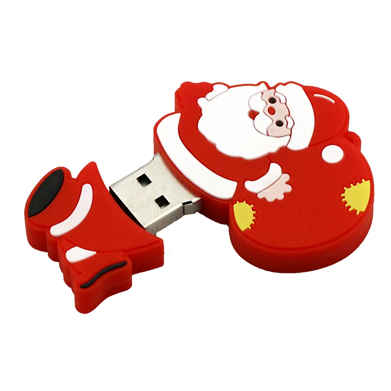 USB флеш-накопитель 128 ГБ, флеш-накопитель, мультяшный снеговик, Рождественская елка, подарки, 4 ГБ, 8 ГБ, 16 ГБ, 32 ГБ, 64 ГБ, Санта-Клаус, флешка