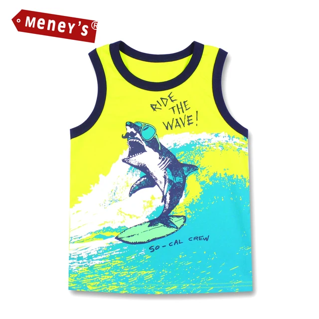 Summer 2017 Children S Vest Colete Baby Boys Sleeveless Cartoon