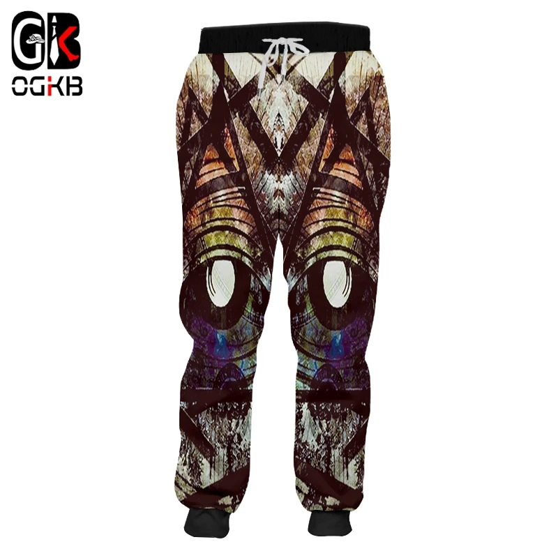 OGKB Autumn Men Casual New Long Pocket pants 3D Printed Popcorn And ...