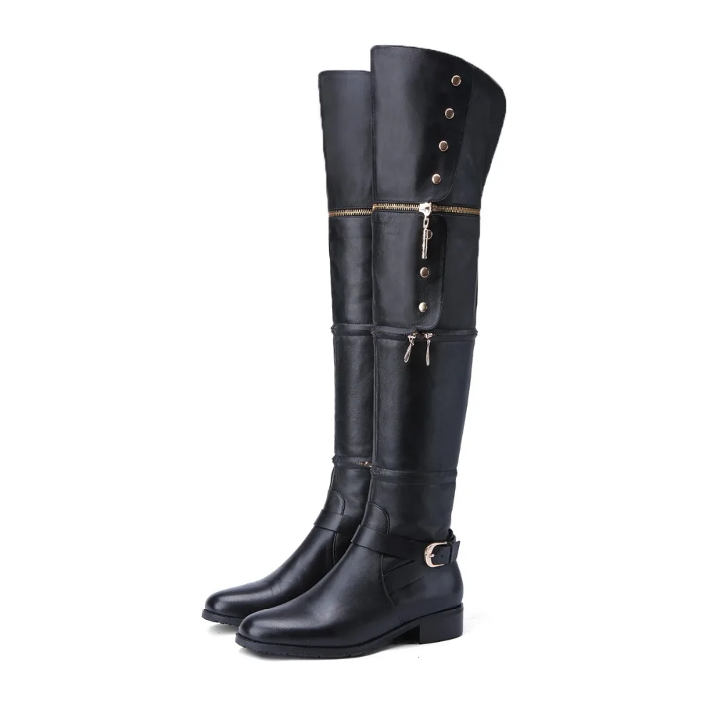 Amourplato New Arrival Women’s Muilt-functional Fashion Boots Ankle Boots Knee-boot For All Seasons Handmade 100%Genuine Leather