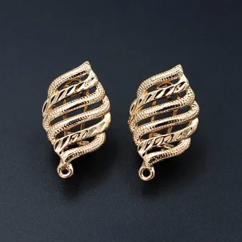 

Metal Clip Earring Post with Loop Connectors DIY Findings Jewellry Accessories Dubai India African Women Wedding Earrings Making