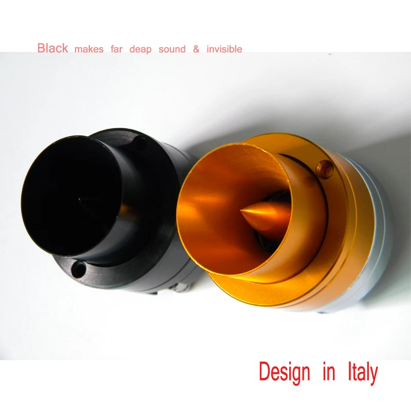 High-End 2 Pz/Lotto 300W 4Ohm Car Bullet Core Horn Altoparlanti Ad Alto Volume Tweeter Trombe Acustiche In Alluminio Auto Black Treble Driver