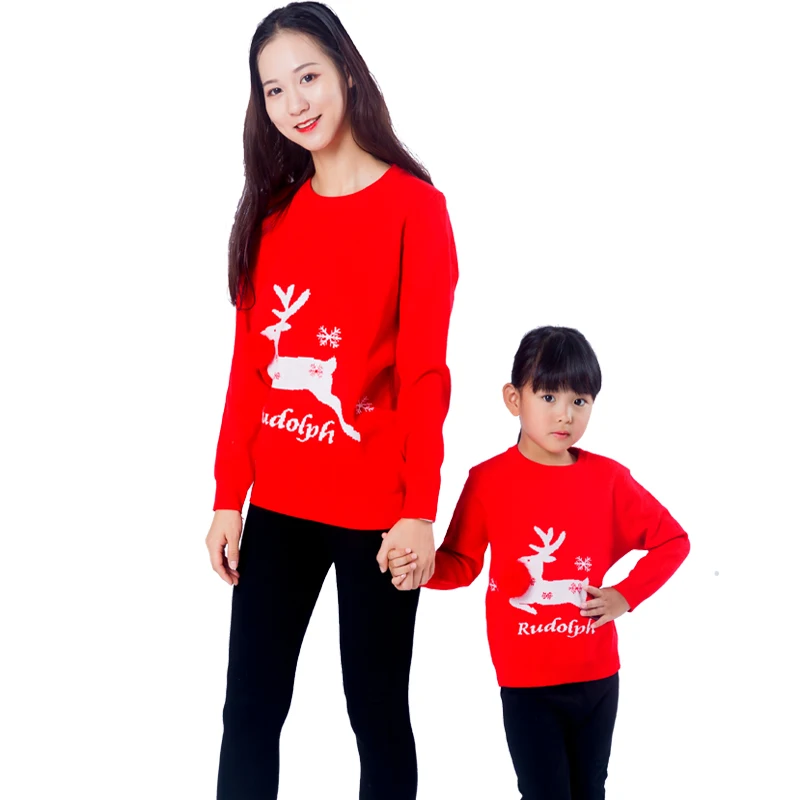 Christmas sweater mother daughter mommy and me sweaters clothes family