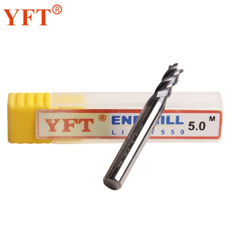 Aliexpress.com : Buy YFT Carbide End Mill Diameter 5mm Router Bit 4 ...