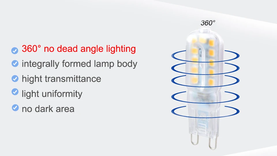 G9 LED Bulbs 220V 110V Dimmable (8)