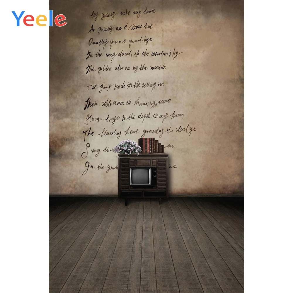 

Yeele Vintage Wall Wooden Floor Photography Backgrounds Retro Nostalgic Photographic Backdrops for Photo Studio